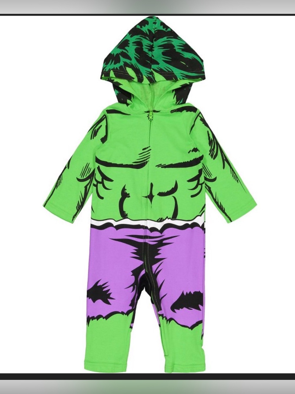 Marvel Avengers Hulk Infant Cosplay Coverall Jumpsuit Costume 12 Months Baby Boy